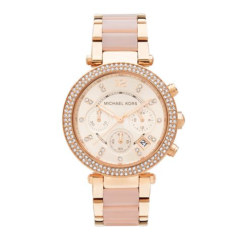 michael kors mk5896 ladies parker two tone chronograph watch|michael kors parker.